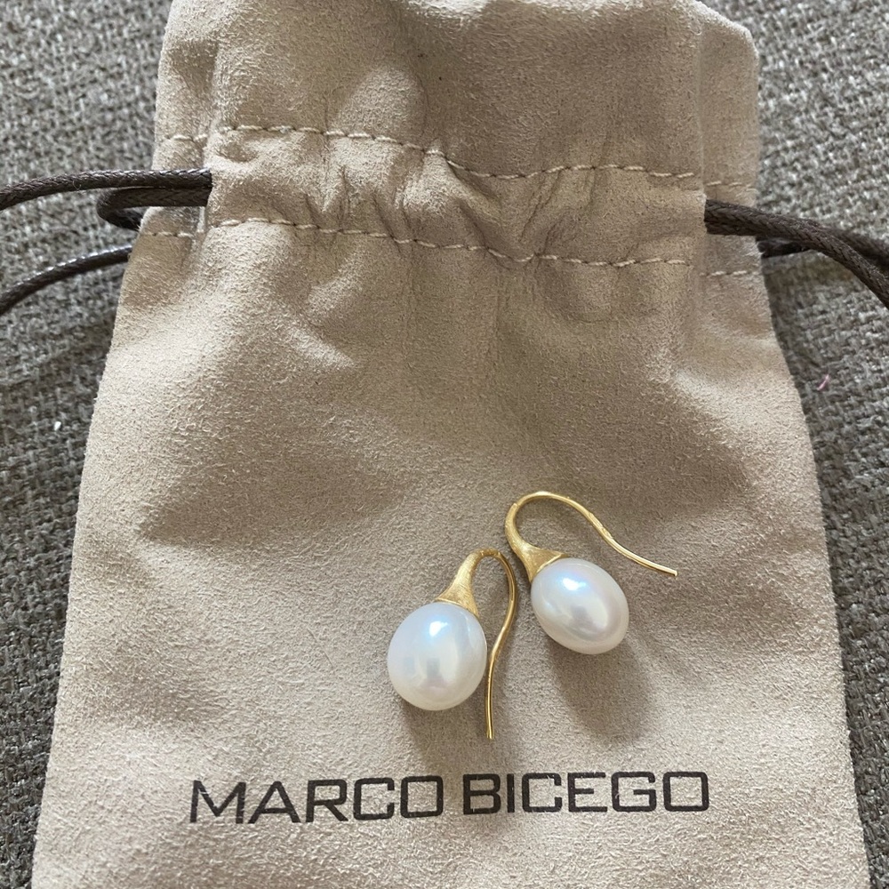 Marco bicego pearl drop earrings